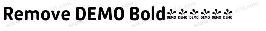 Remove DEMO Bold字体转换